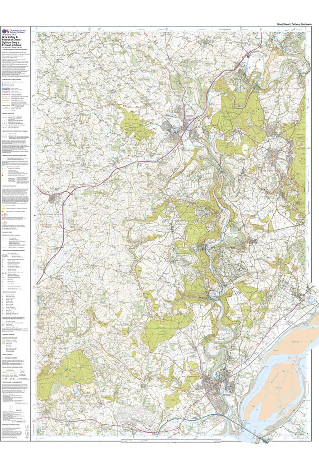 Ordnance Survey Explorer Ol14 Wye Valley And Forest Of Dean Outsiders Store Uk 