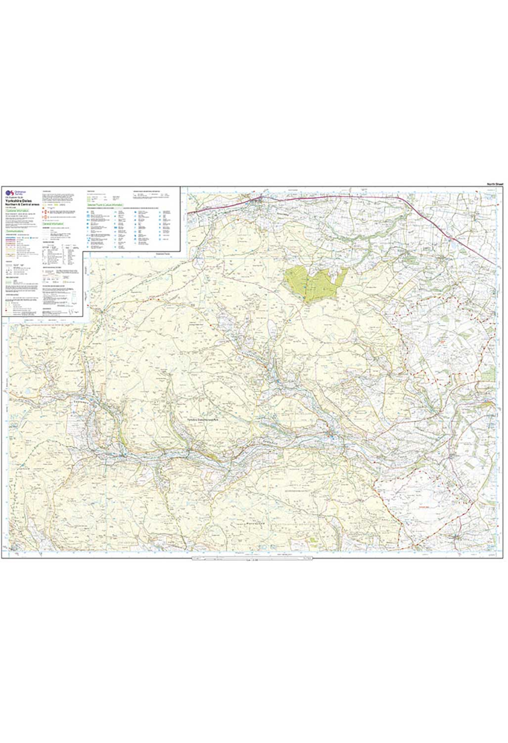 Ordnance Survey Yorkshire Dales - Northern & Central Areas - OS Explorer OL30 Map