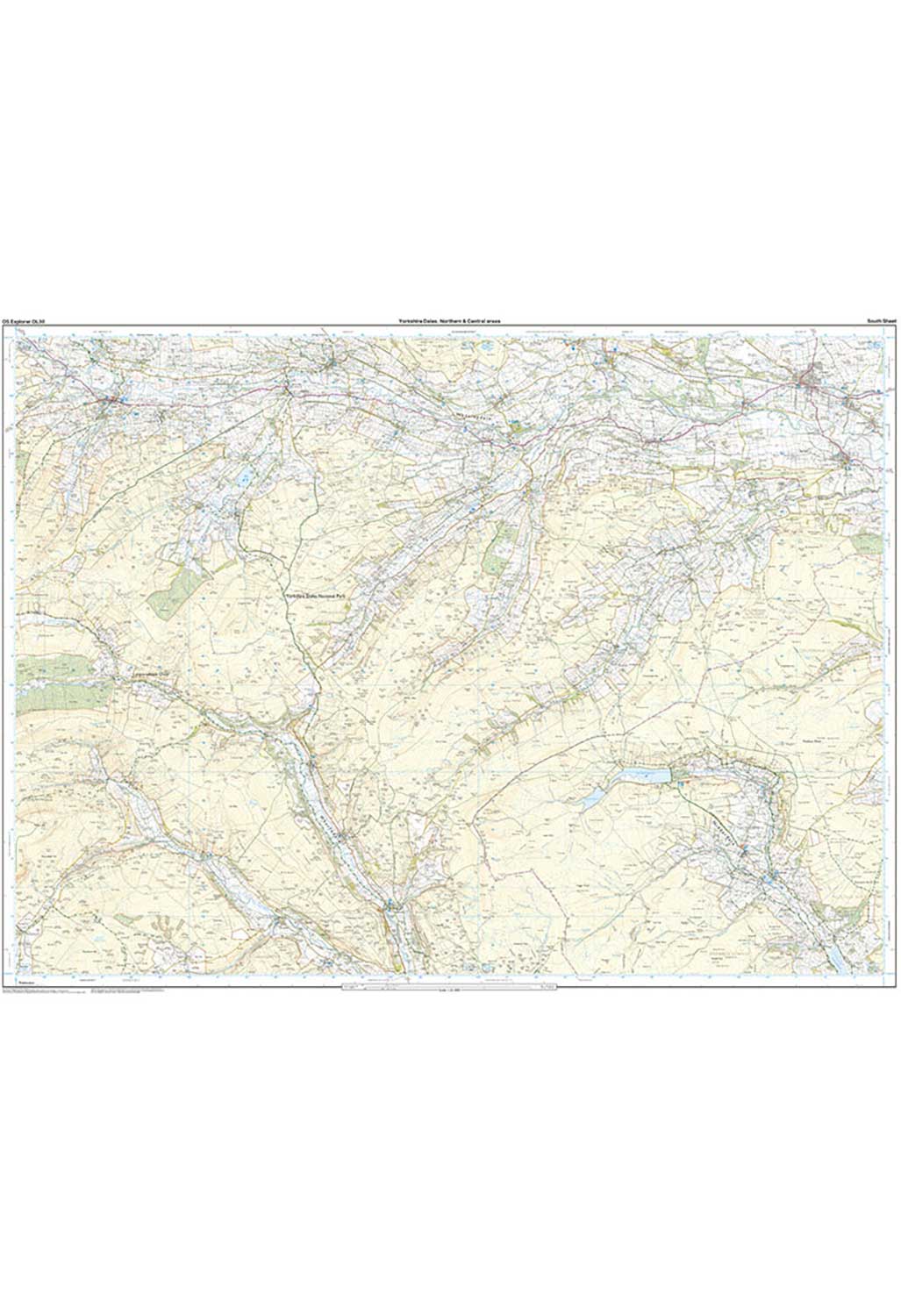 Ordnance Survey Yorkshire Dales - Northern & Central Areas - OS Explorer OL30 Map