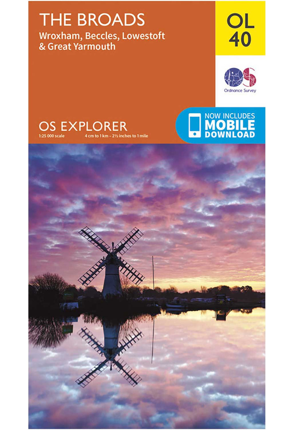 Ordnance Survey The Broads - OS Explorer OL40 Map 0