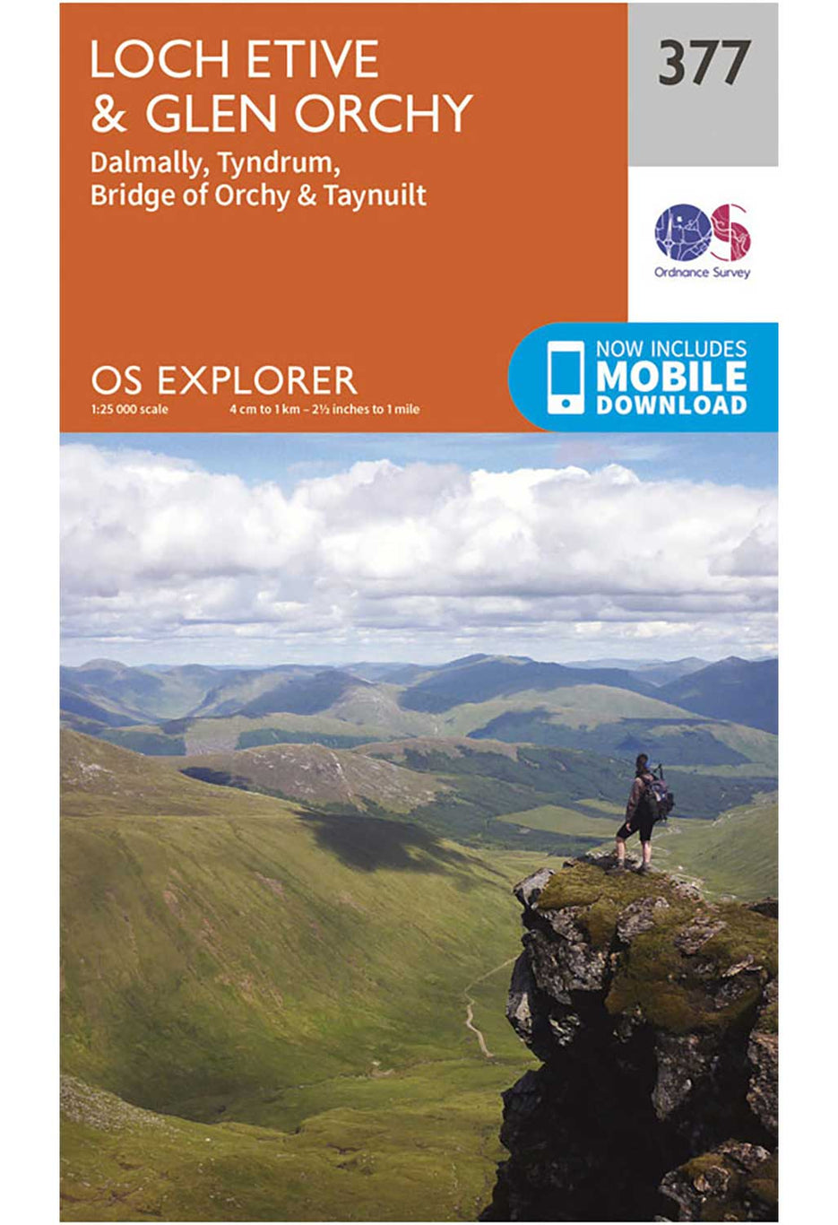 Ordnance Survey Loch Etive & Glen Orchy - OS Explorer 377 Map 0