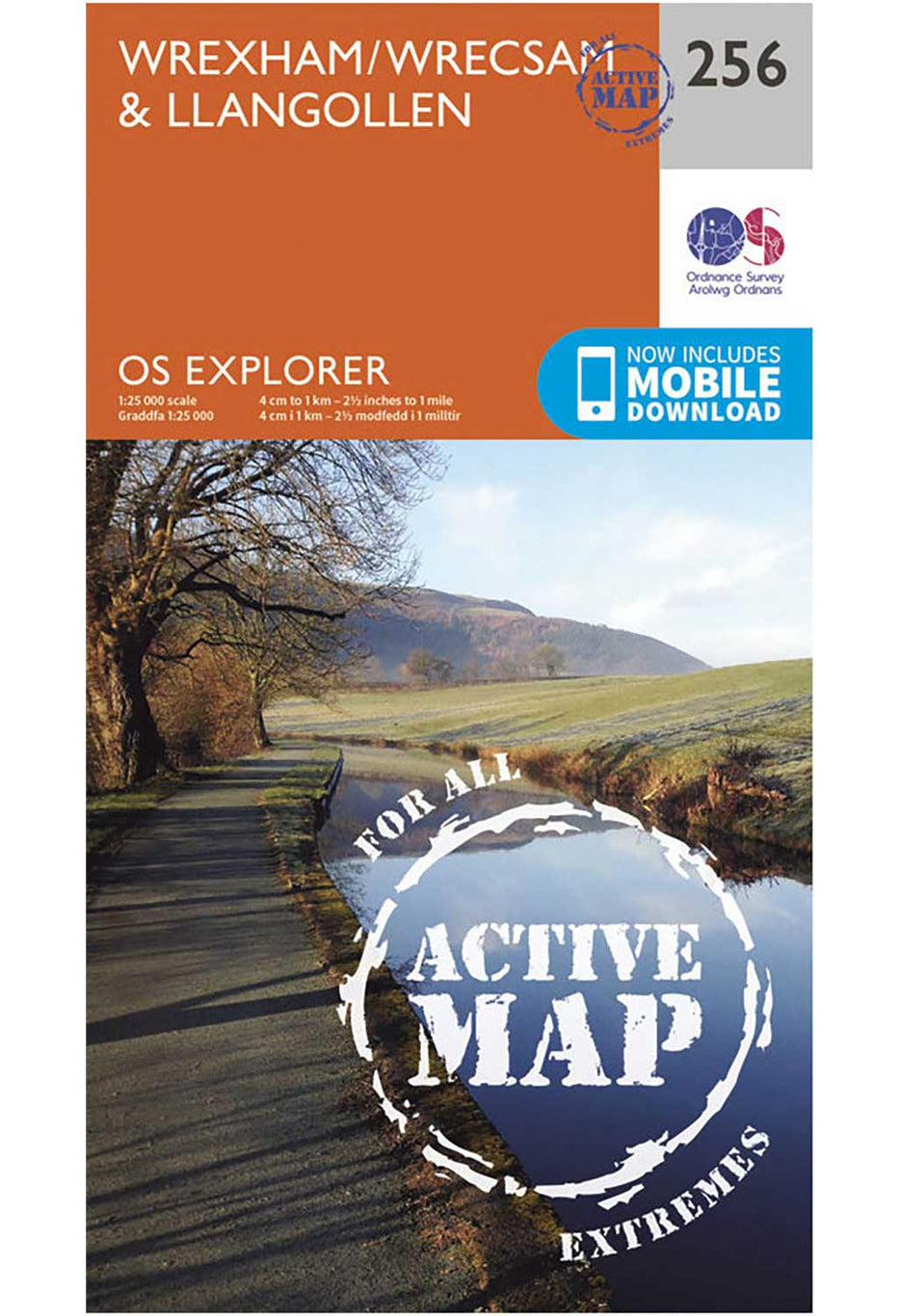 Ordnance Survey Wrexham - OS Explorer Active 256 Map 0