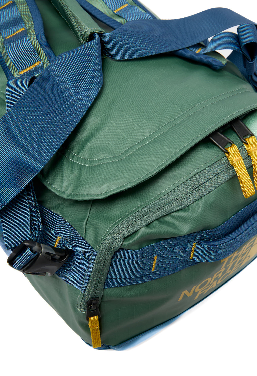 The North Face Base Camp Voyager Duffel 42L - Duck Green / Shady Blue