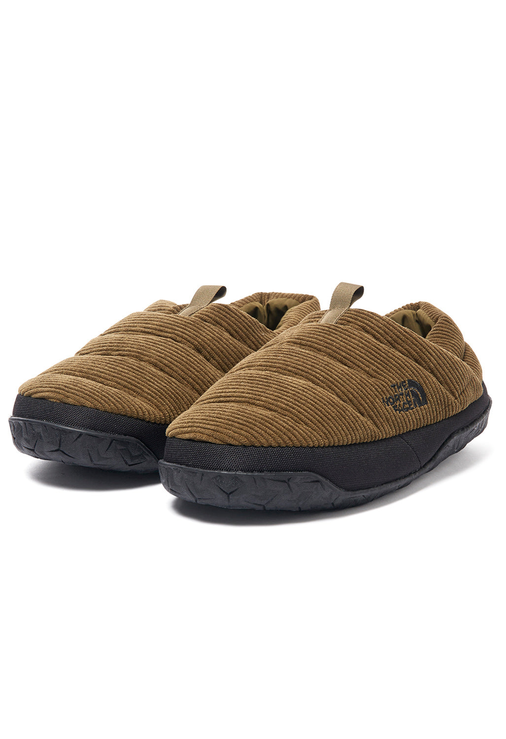 The North Face Men's Nuptse Corduroy Mules - Military Olive/TNF Black