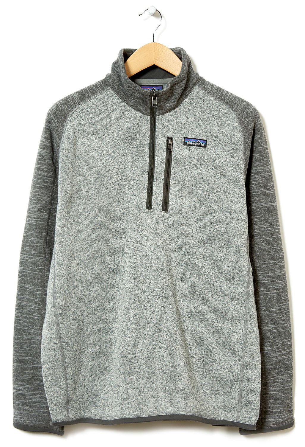 Patagonia Insulated Better Sweater Hoody Zip Up Jacket Gray + Blue M Men's  Used