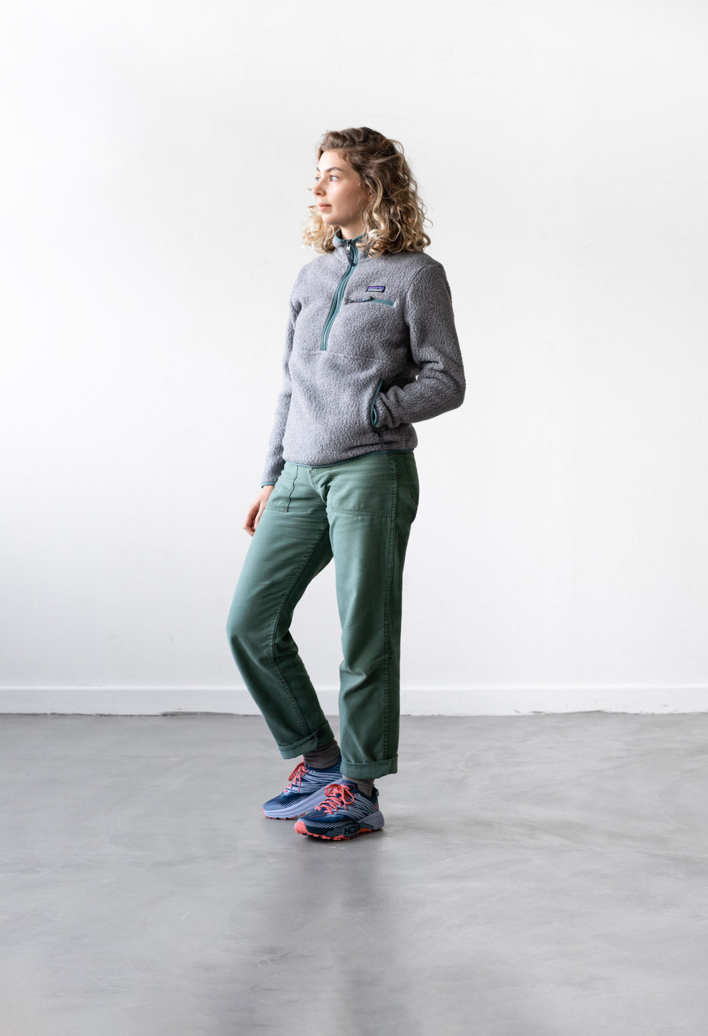 Patagonia Retro Pile Marsupial Women's Fleece Jacket - Grey