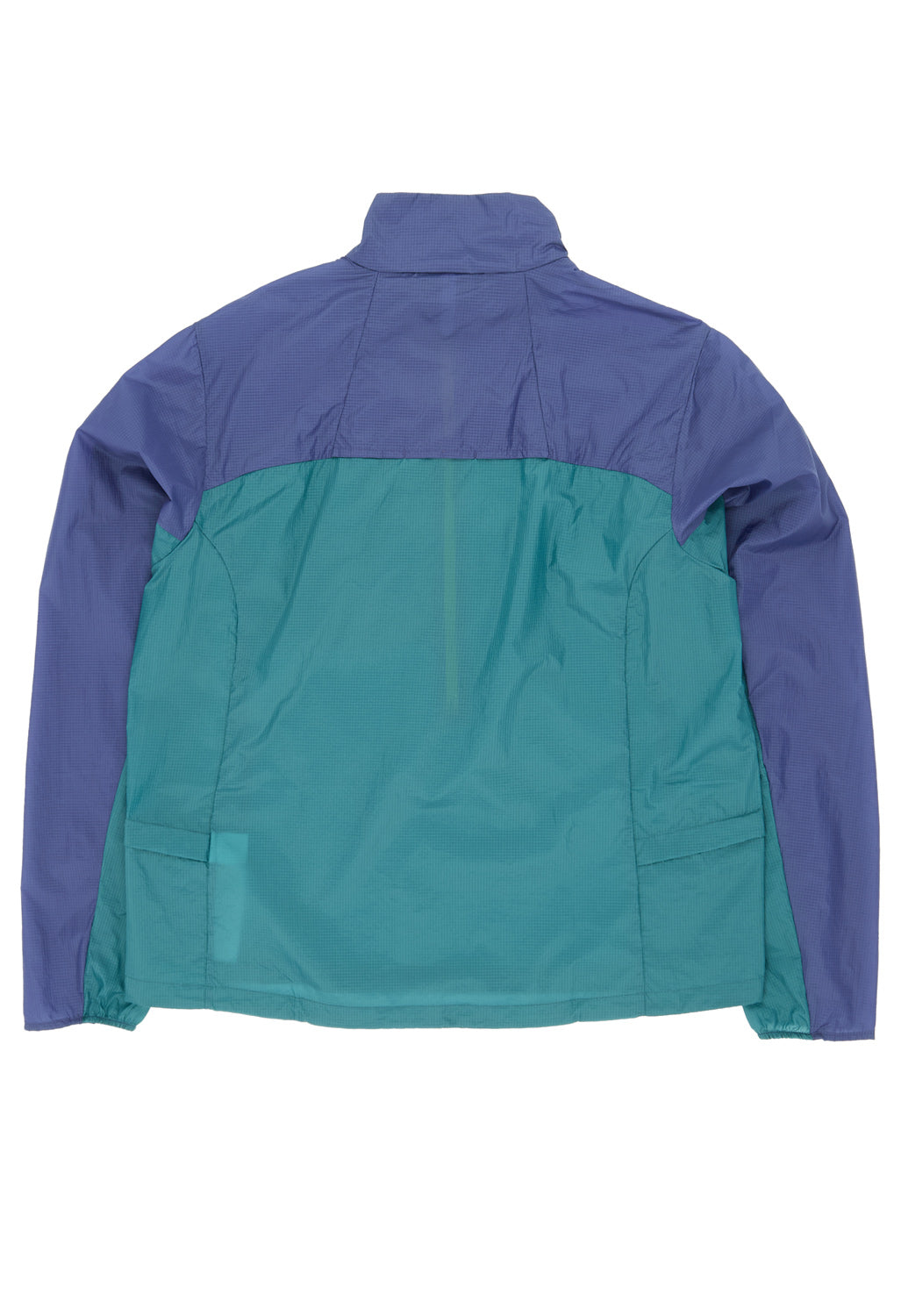 Patagonia Women's Houdini Stash Half Zip Pullover - Wetland Blue w/Solstice Purple