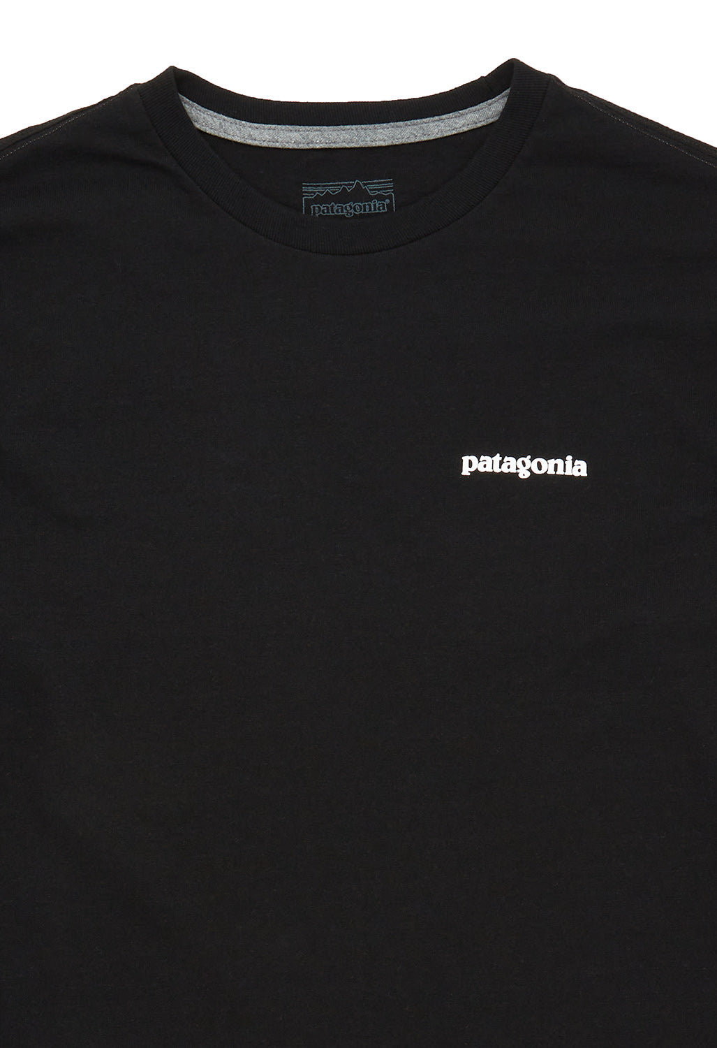 Patagonia P6 Logo Men's Long Sleeve Responsibili-Tee - Black