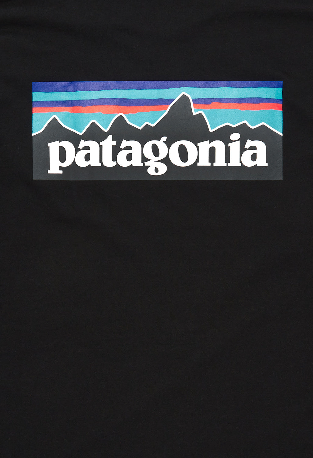 Patagonia P6 Logo Men's Long Sleeve Responsibili-Tee - Black