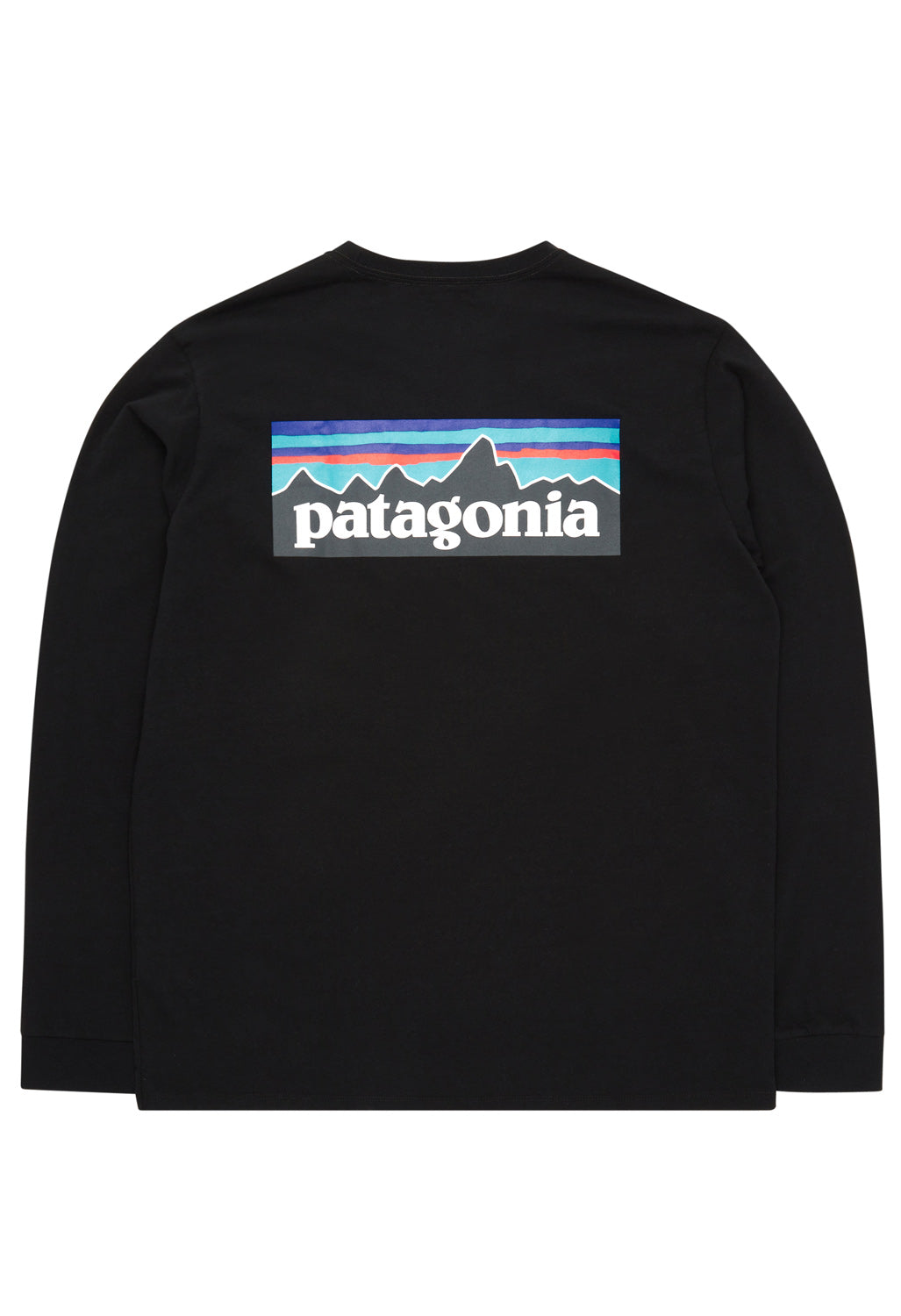 Patagonia P6 Logo Men's Long Sleeve Responsibili-Tee - Black