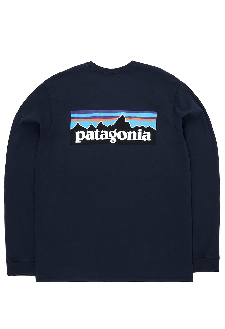 Patagonia Men's P-6 Logo Long Sleeve Responsibili-Tee - New Navy