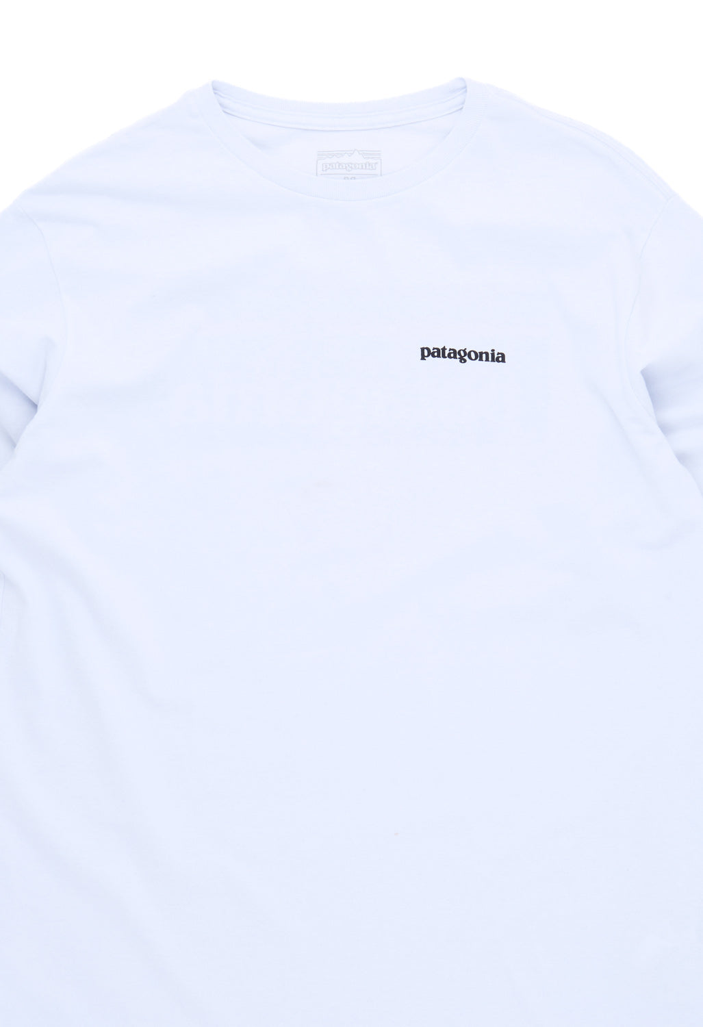 Patagonia P6 Logo Men's Long Sleeve Responsibili-Tee - White