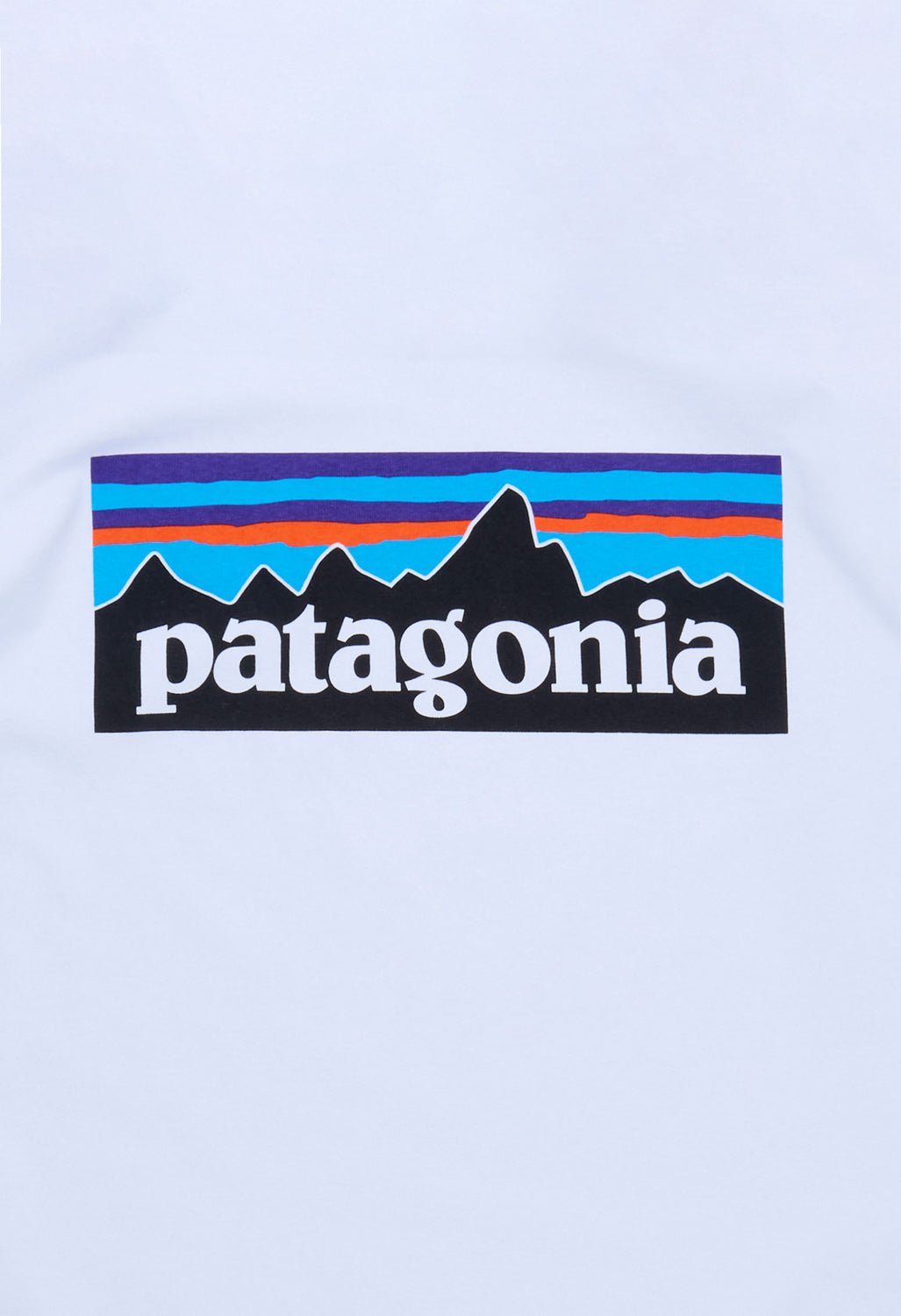 Patagonia P6 Logo Men's Long Sleeve Responsibili-Tee - White