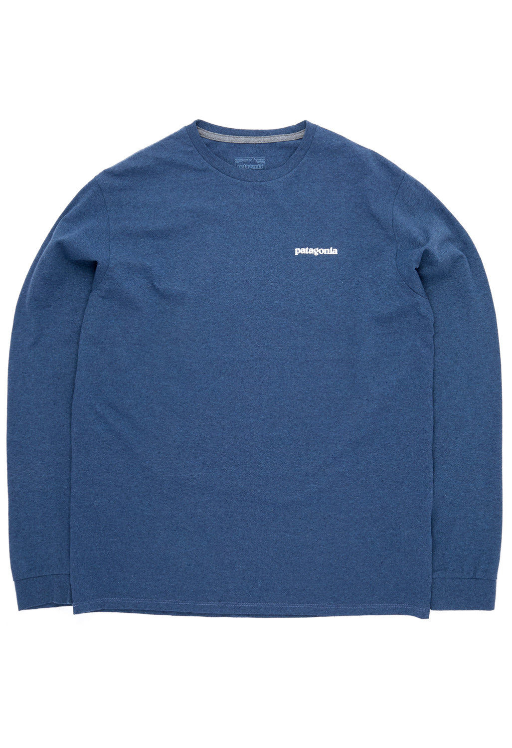 Patagonia P6 Logo Men's Long Sleeve Responsibili-Tee - Navy