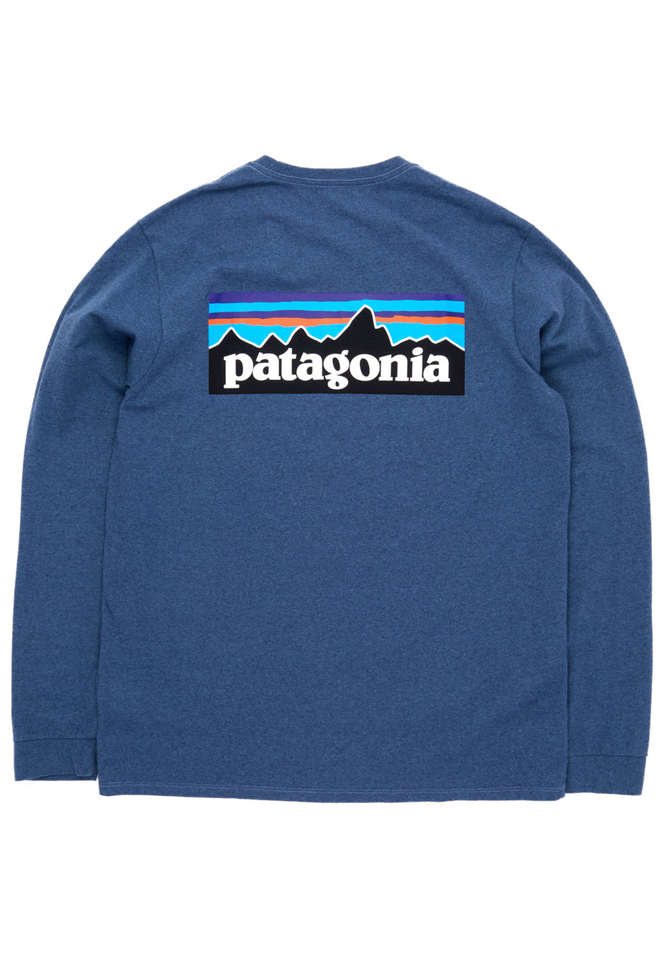 Patagonia P6 Logo Men's Long Sleeve Responsibili-Tee - Navy