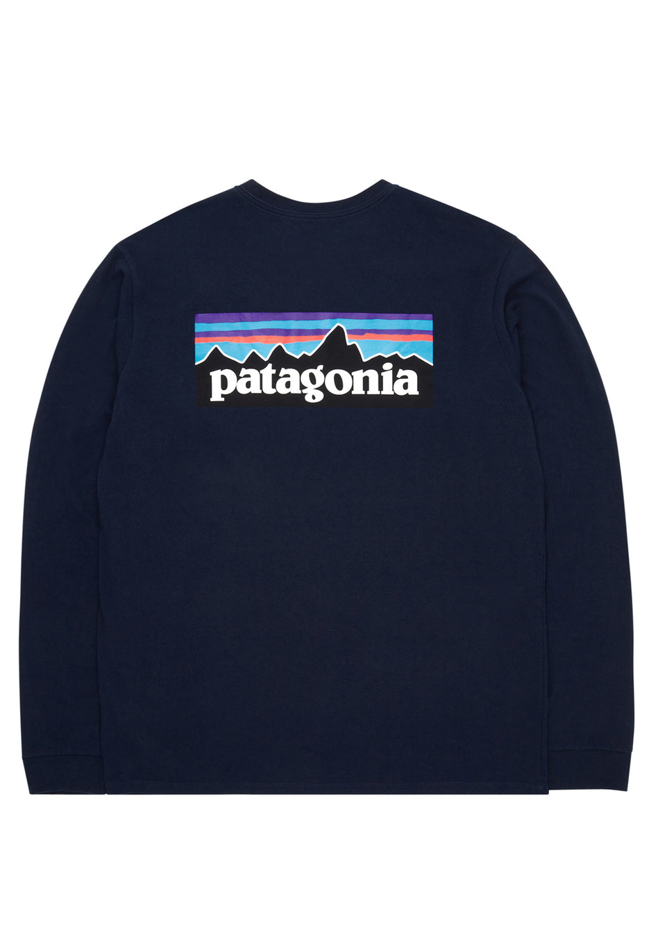 Patagonia P6 Logo Men's Long Sleeve Responsibili-Tee - Classic Navy