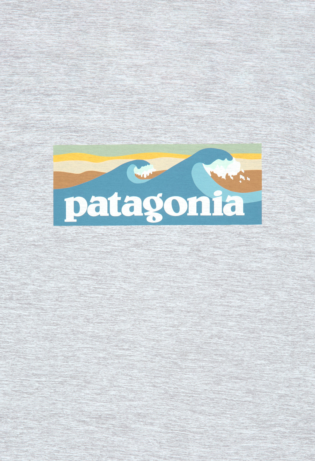 Patagonia Cap Cool Daily Graphic Men's Tee - Feather Grey/ Abalone Waters Logo