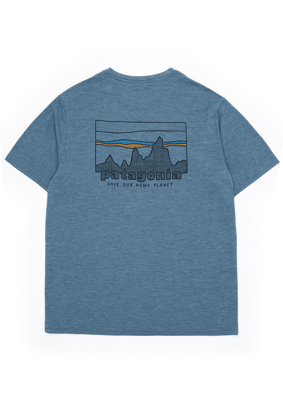 Patagonia Men's Cap Cool Daily Graphic Shirt - '73 Skyline: Utility Blue X-Dye