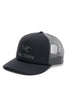 Arc'teryx Bird Word Trucker Curved Cap - Black / Graphite