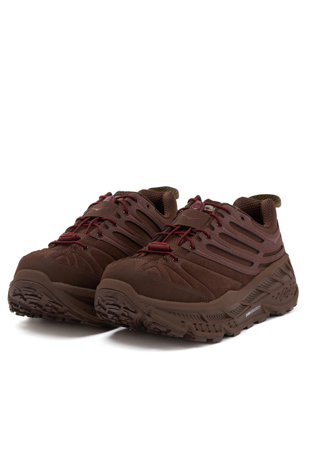 Hoka Stinson Evo OG TP Trainers - Cold Brew / Varsity Burgundy