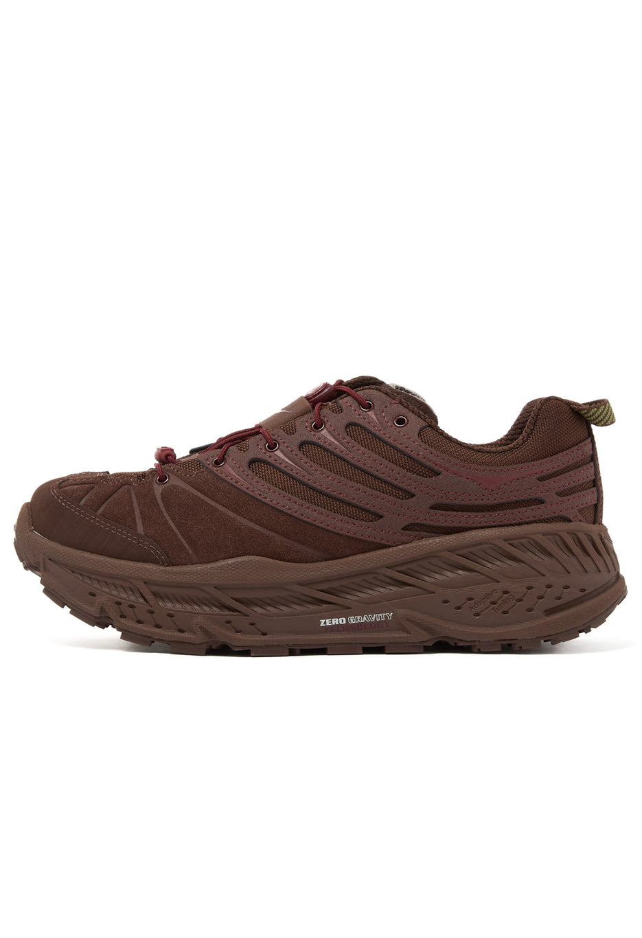 Hoka Stinson Evo OG TP Trainers - Cold Brew / Varsity Burgundy