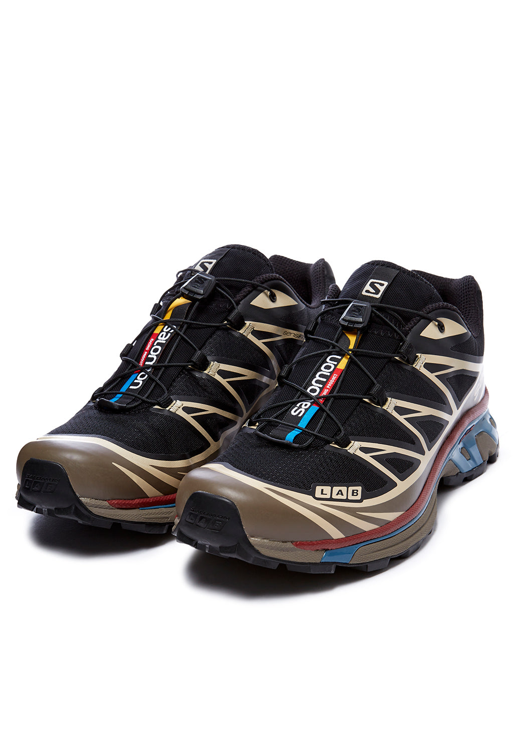 Salomon XT-6 Trainers - Black / Falcon / Cow Hide