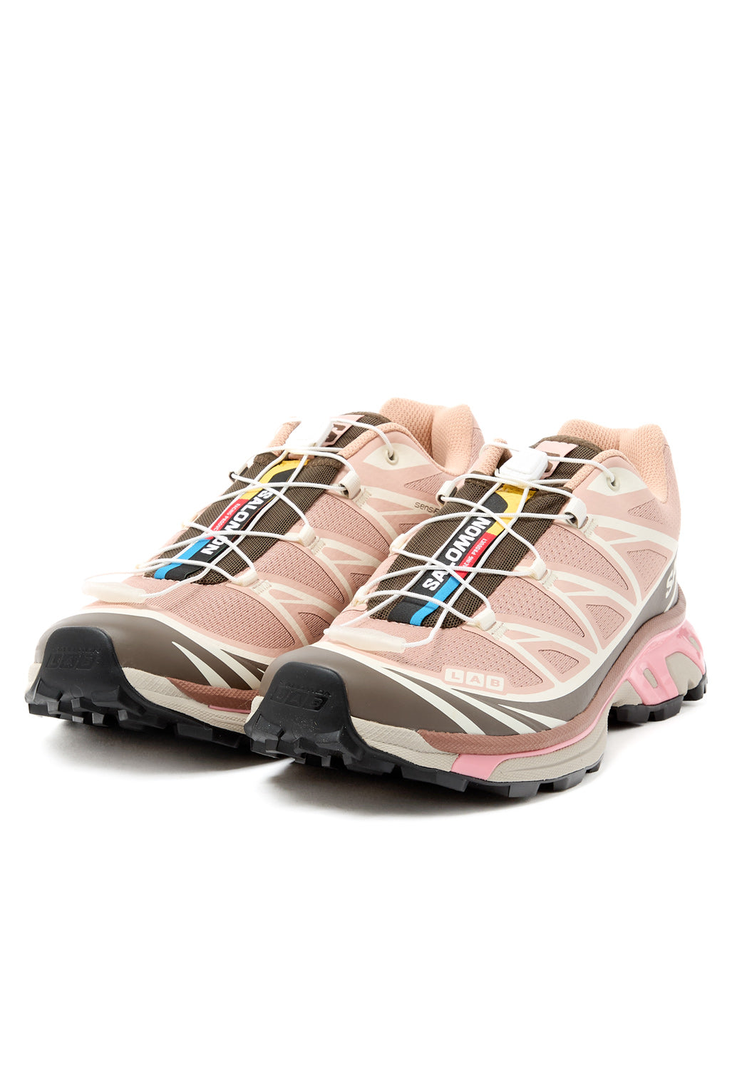 Salomon XT-6 Trainers - Mahogany Rose / Rose / Earth Brown / Flamingo Pink