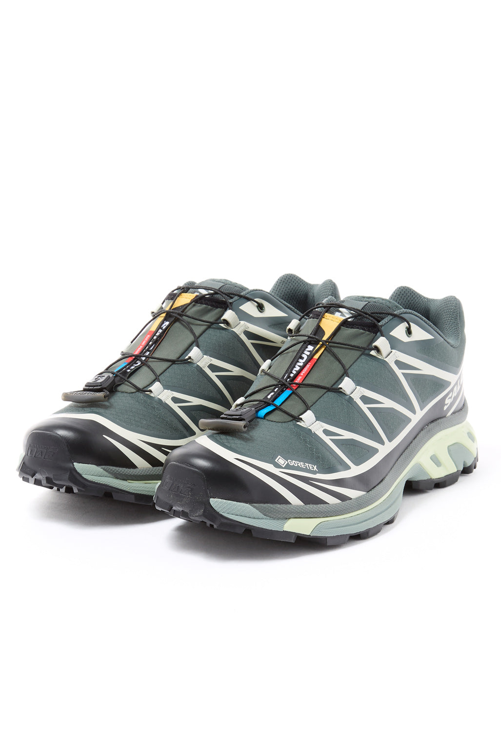 Salomon XT-6 GORE-TEX Trainers - Urban Chic / Black / Lime Cream