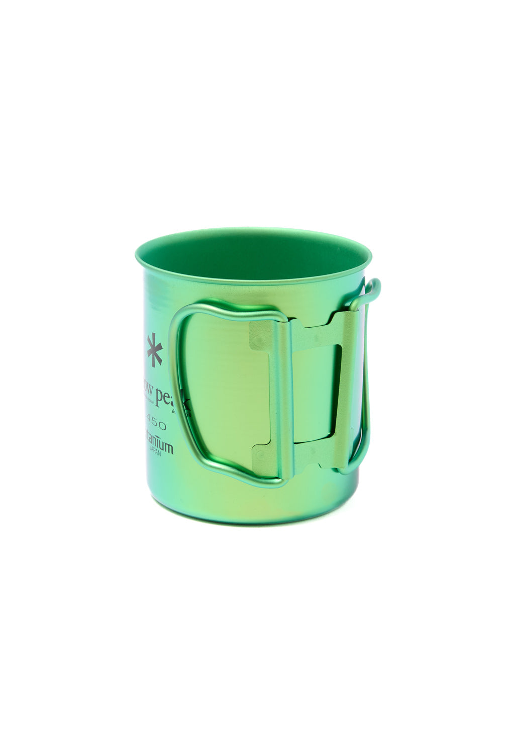 Snow Peak Titanium Colour Single Wall Cup 450ml - Green