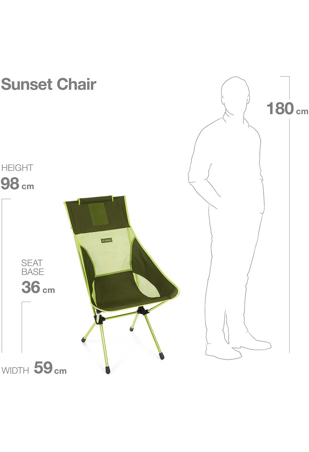 Helinox Sunset Chair - Green Block