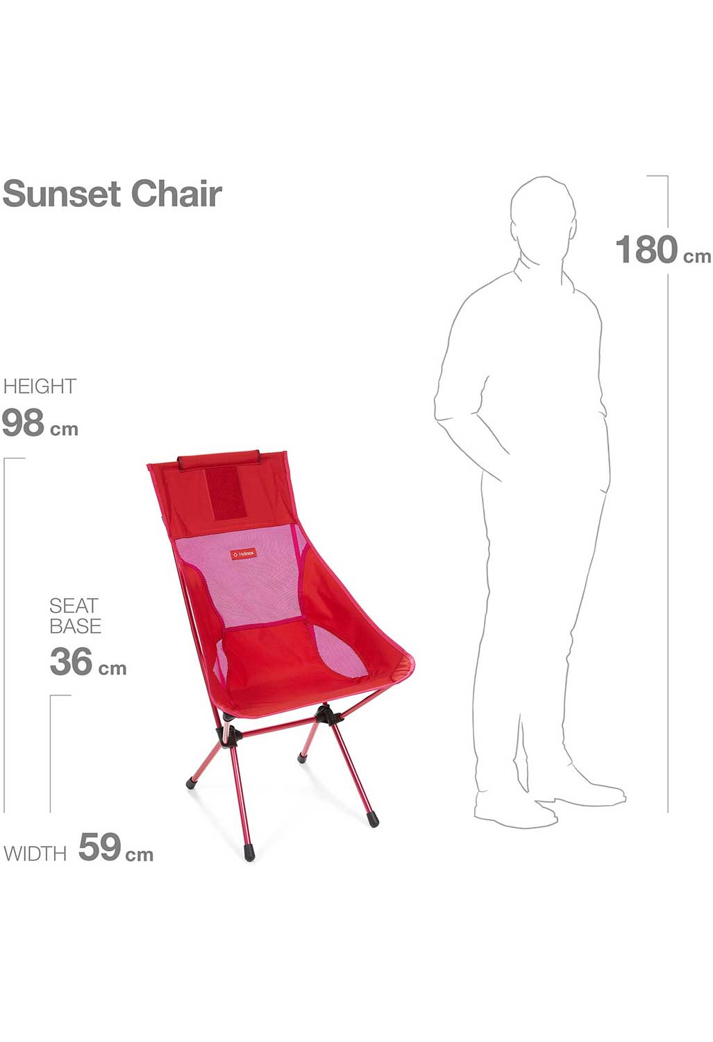 Helinox Sunset Chair - Red Block