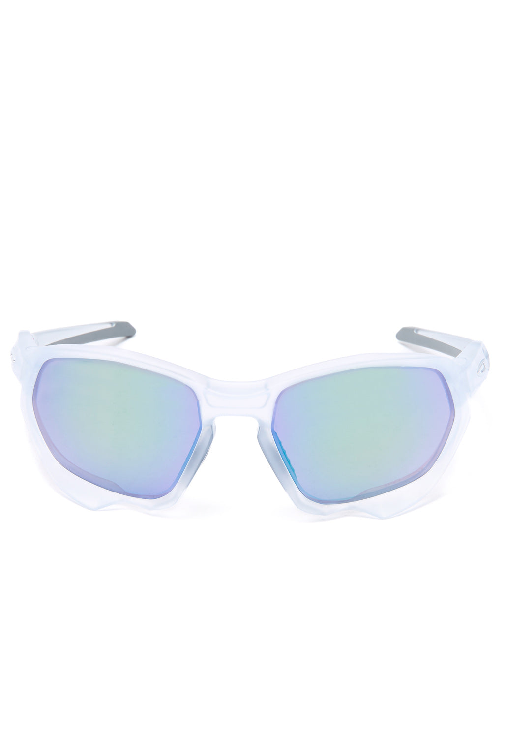 Oakley Plazma Sunglasses - Matte Clear / Prizm Road Jade