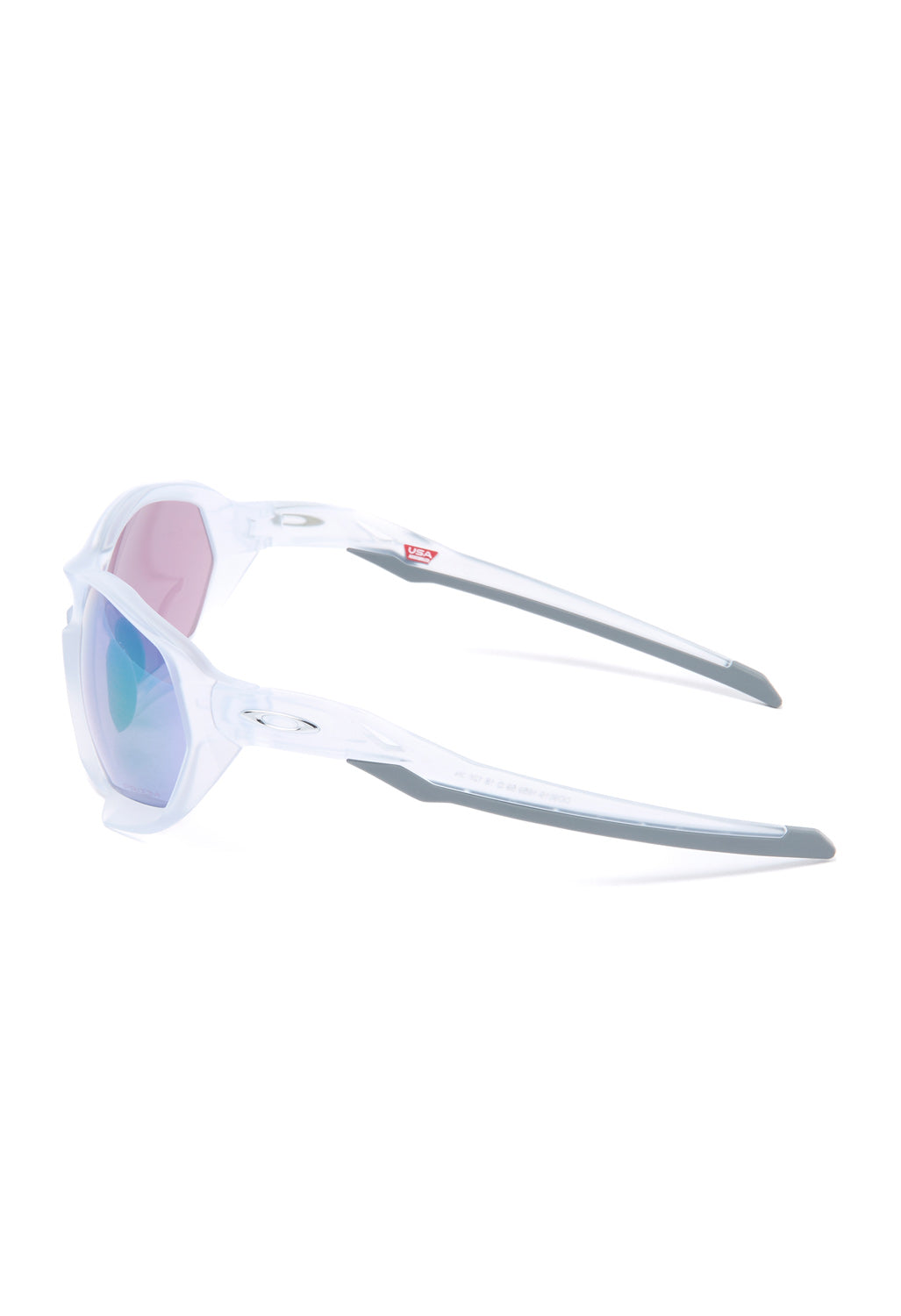 Oakley Plazma Sunglasses - Matte Clear / Prizm Road Jade