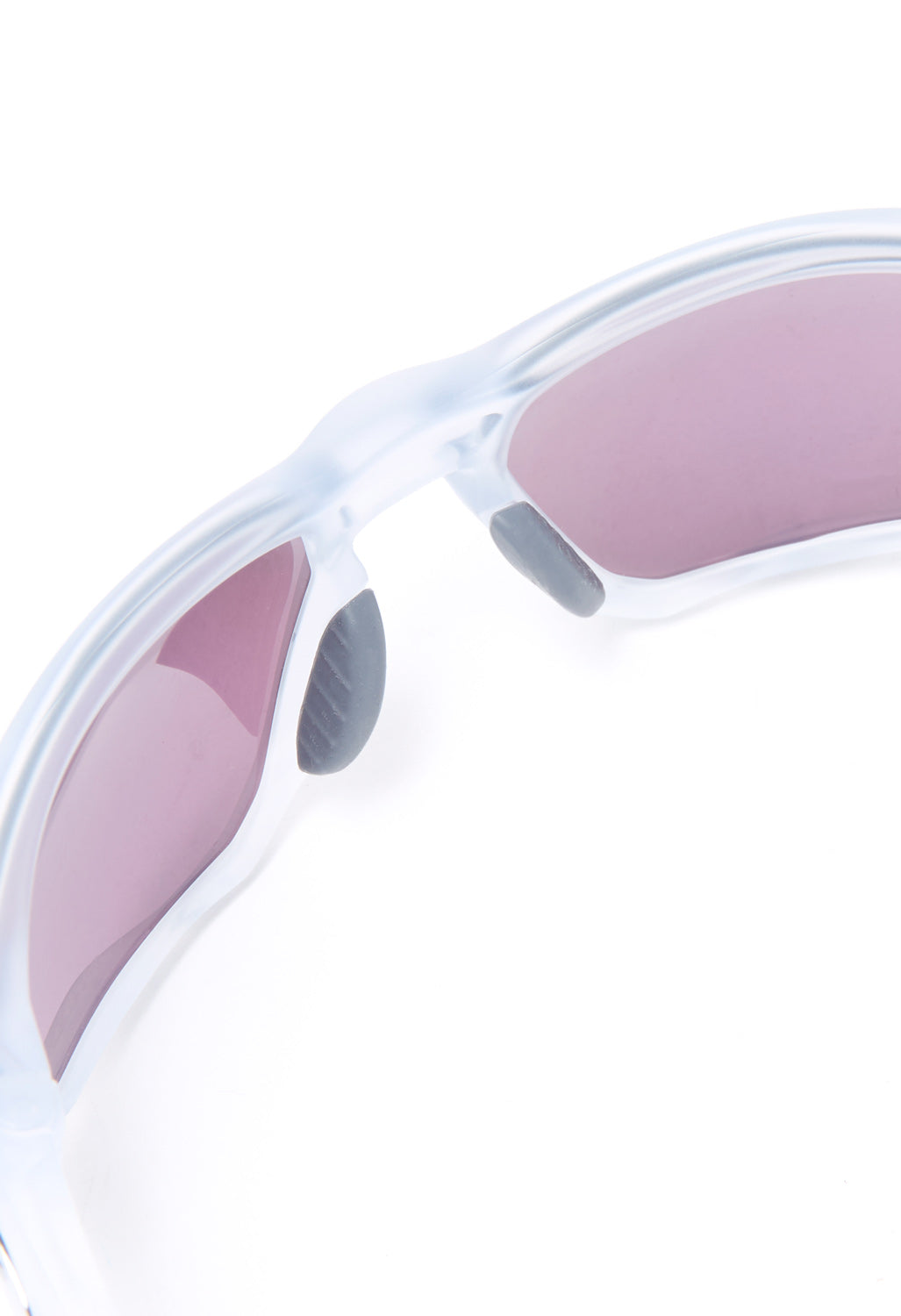 Oakley Plazma Sunglasses - Matte Clear / Prizm Road Jade