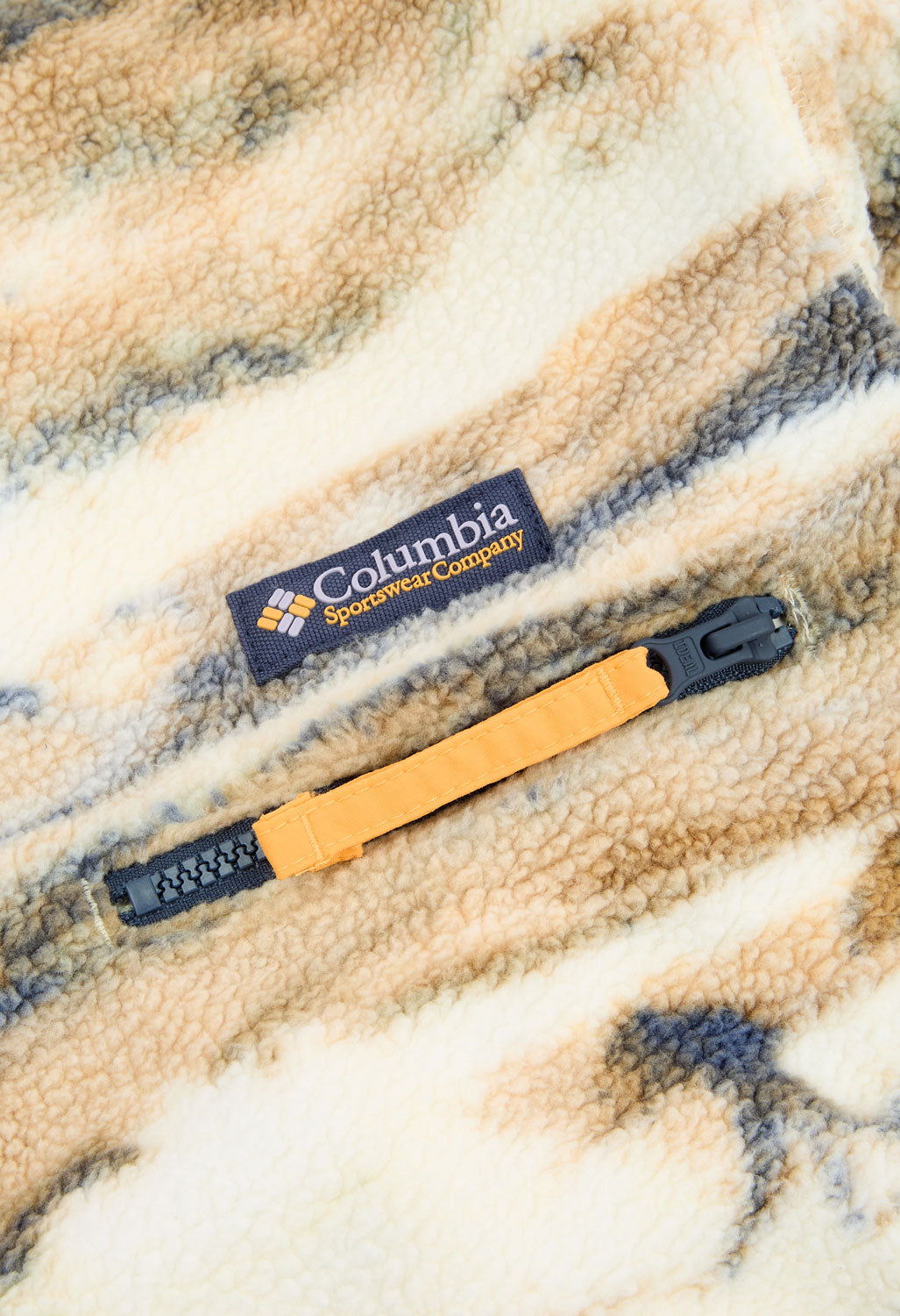 Columbia Men's Helvetia II Printed Half Snap Fleece - Lemon Wash Roaming