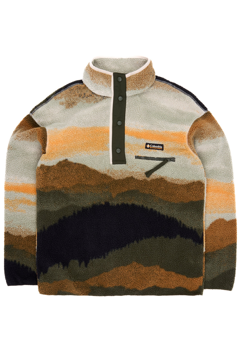 Columbia Helvetia II Printed Half Snap Fleece - Greenscape Dolomites