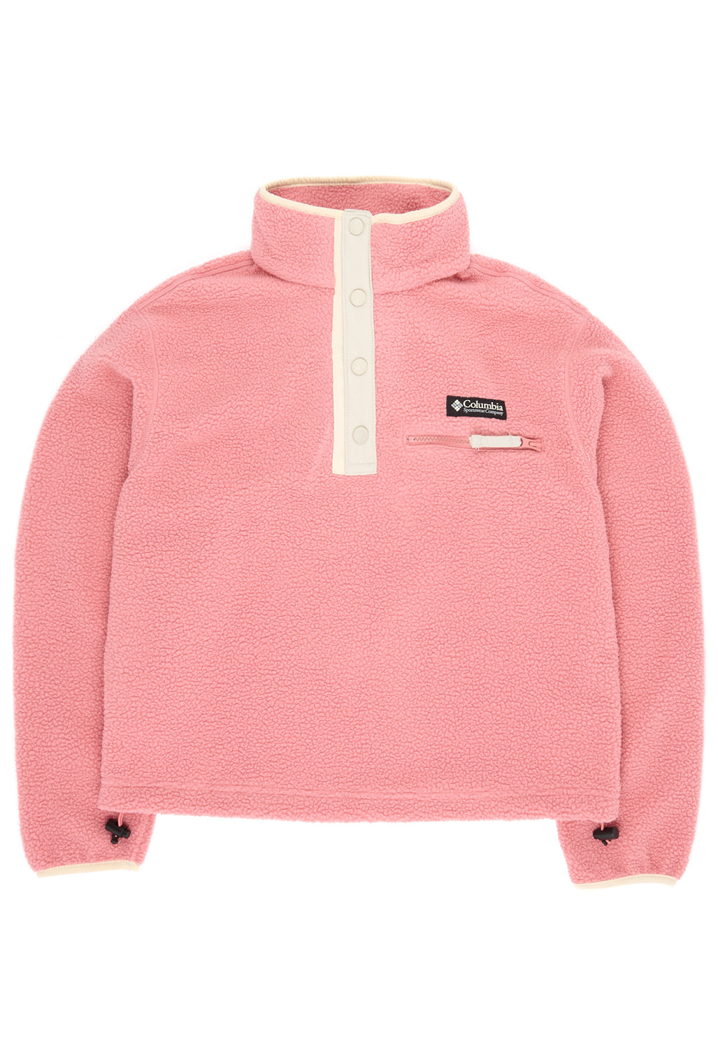 Columbia Helvetia II Cropped Half Snap Fleece - Pink Agave