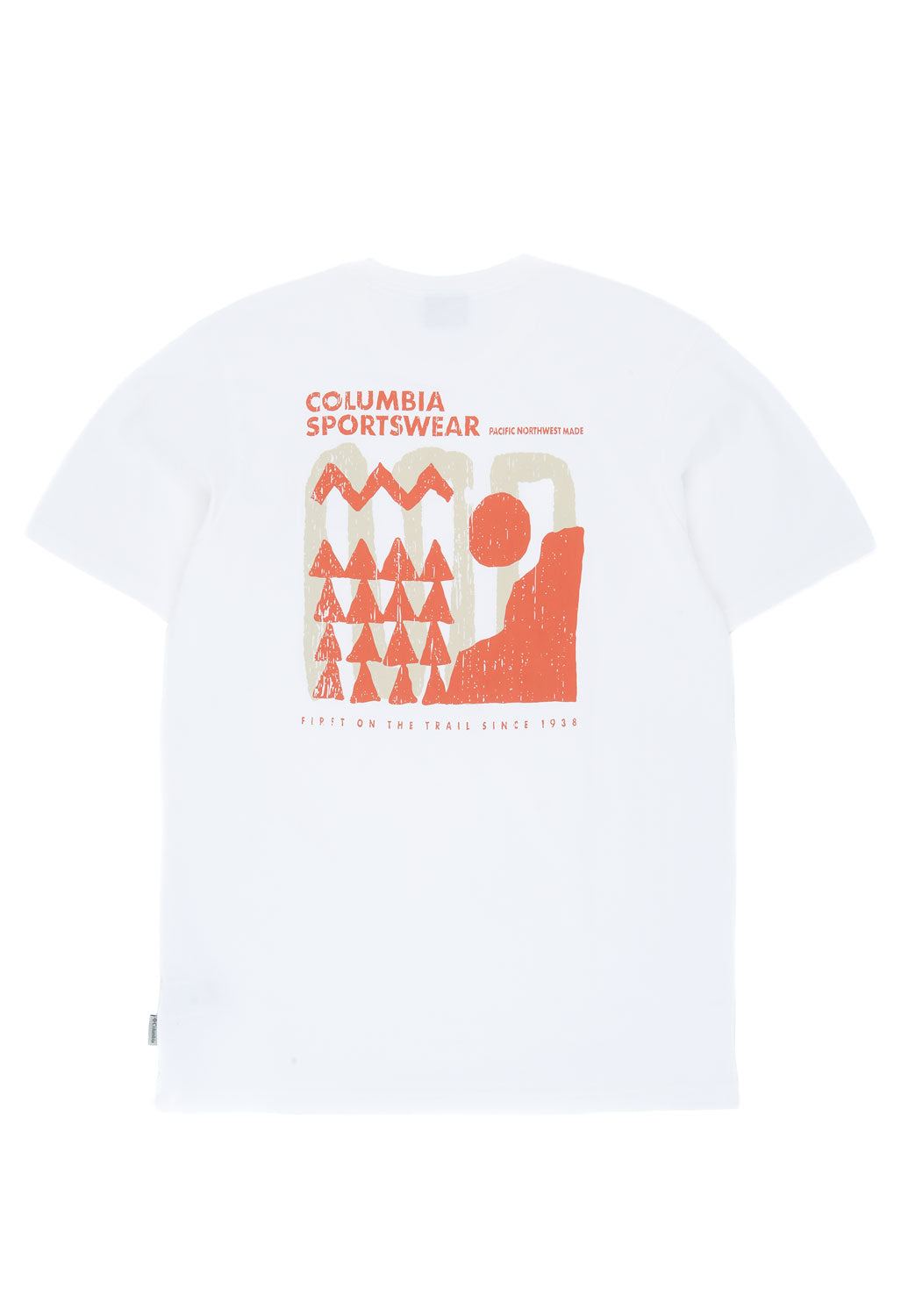 Columbia Men's Explorers Canyon Back Print T-Shirt - White / Explore Outdoors