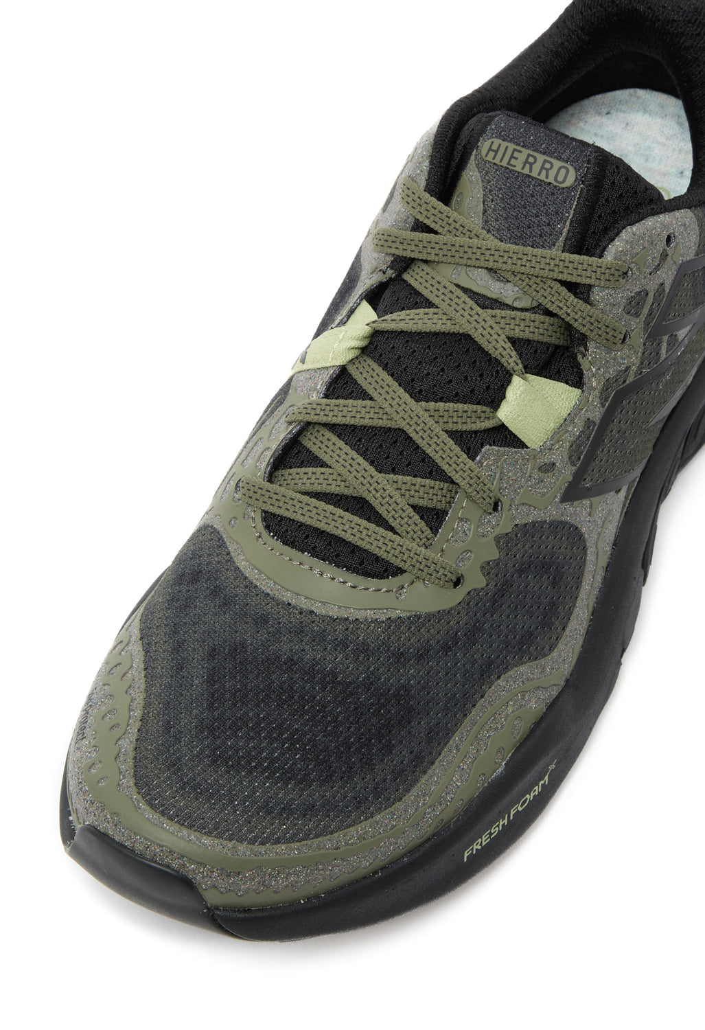 New Balance Fresh Foam X Hierro V8 Trainers - Dark Camo / Everglade Green