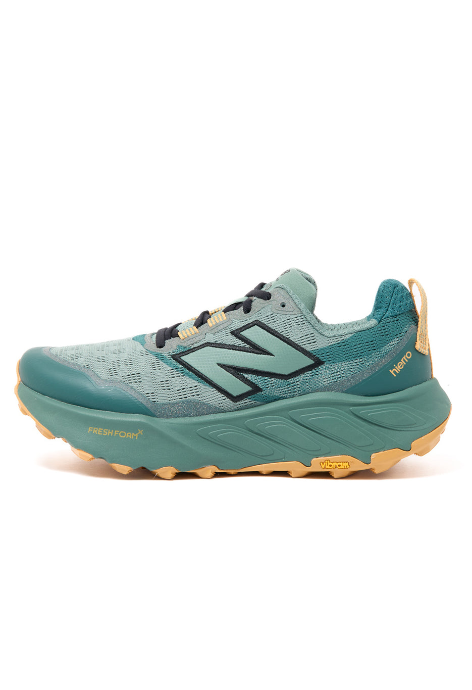 New Balance Men's FreshFoam Hierro v9 Trainers - Dark Juniper / Black / Dried Apricot