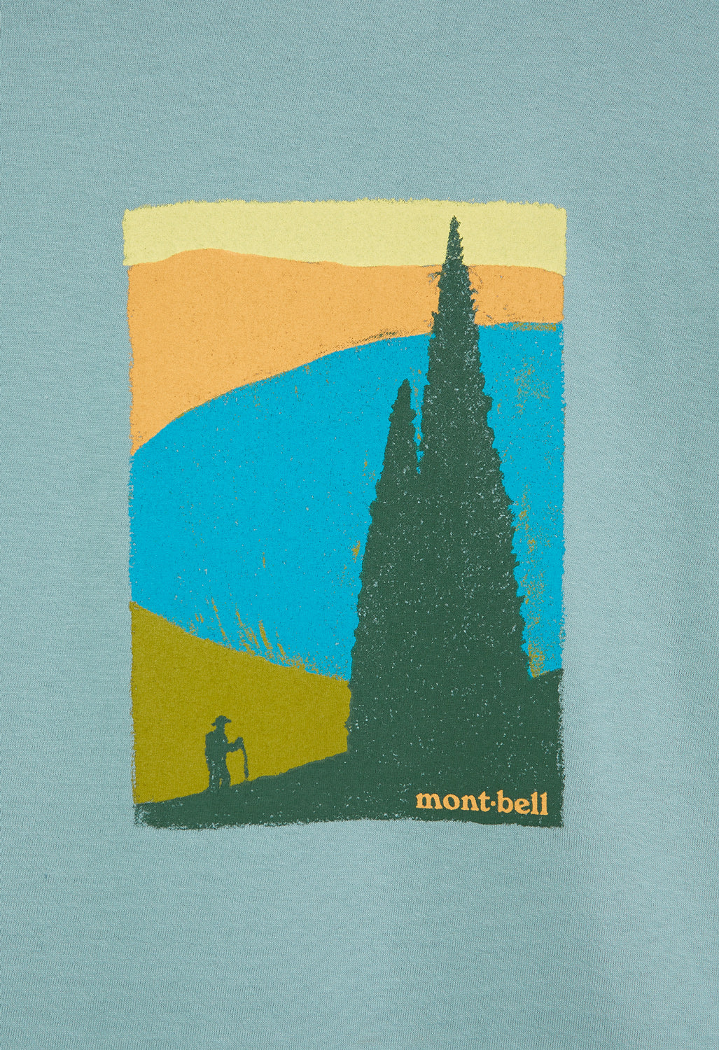 Montbell Pear Skin Cotton Kohan No Oka T-Shirt - Jade