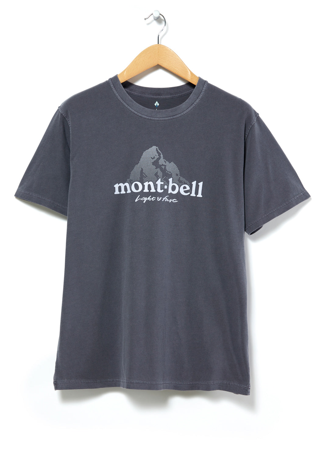 Montbell Wash Out Cotton Dot Logo T-Shirt 1