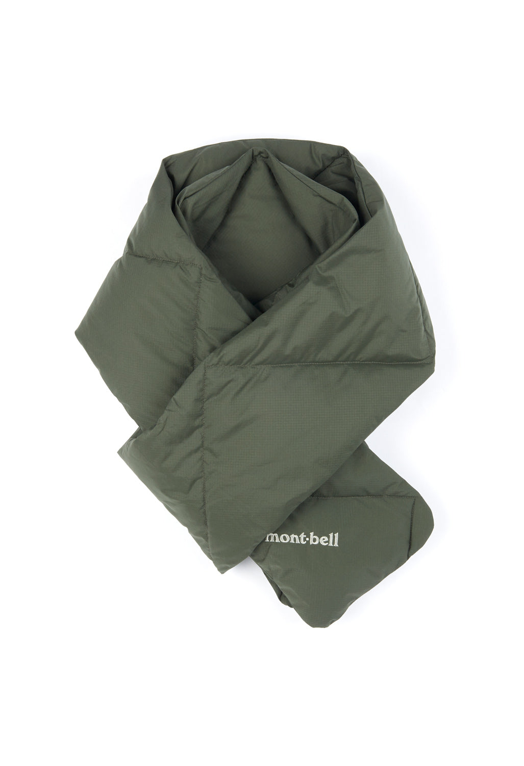 Montbell Down Scarf - Khaki – Outsiders Store UK