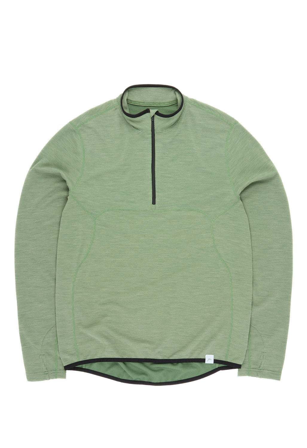 CAYL Men's Live Wool Mix Half Zip - Green