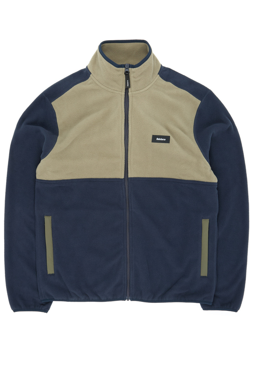 Finisterre Men's Axiom Full Zip Fleece - Willow Green / Navy / Olive