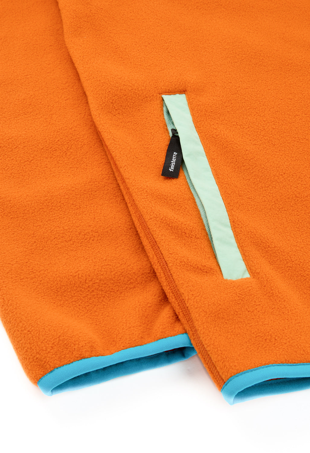 Finisterre Men's Axiom 1/4 Snap Fleece - Amber / Deep Sea