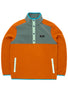 Finisterre Men's Axiom 1/4 Snap Fleece - Amber / Deep Sea