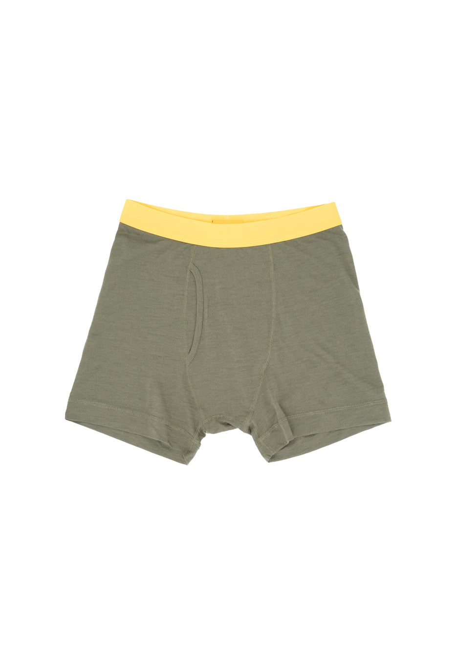 Finisterre Men's Eddy 2.0 Merino Wool Boxers - Olive / Manuka