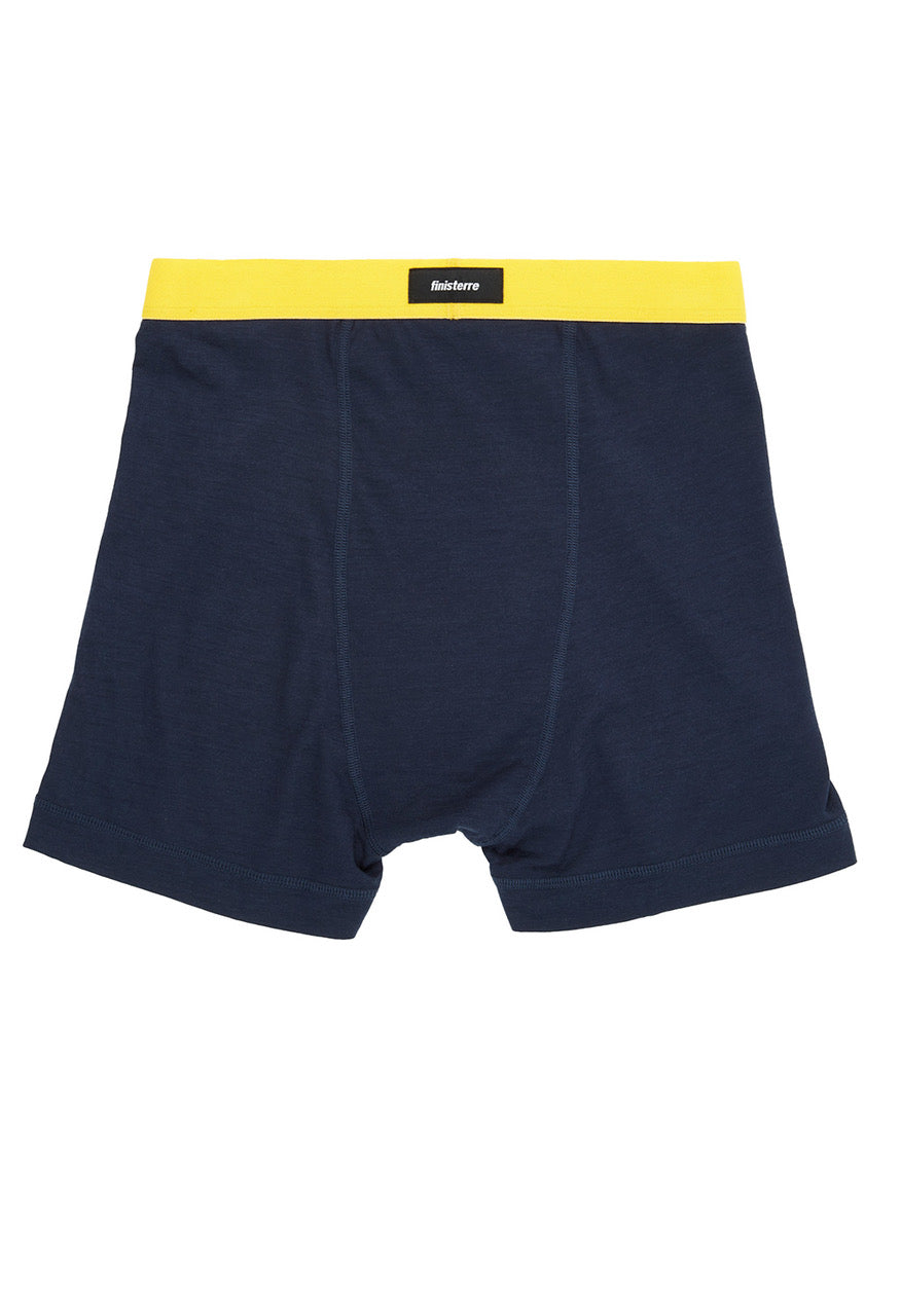 Finisterre Men's Eddy 2.0 Merino Wool Boxers - Navy / Manuka