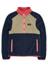 Finisterre Women's Axiom 1/4 Snap Fleece - Navy / Rouge / Willow Green